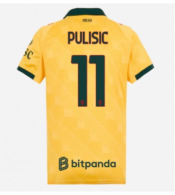 AC Milan Christian Pulisic #11 Replika Tredjetrøje Dame 2025-26 Kortærmet
